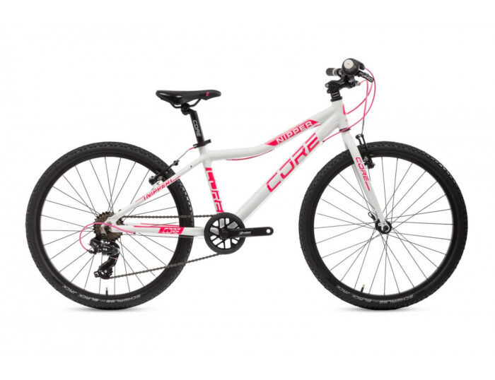 24" Al Nipper, jednopřevodník, 1x7s/1x8s/1x9s, Ahead - bílý lesk s růžovou